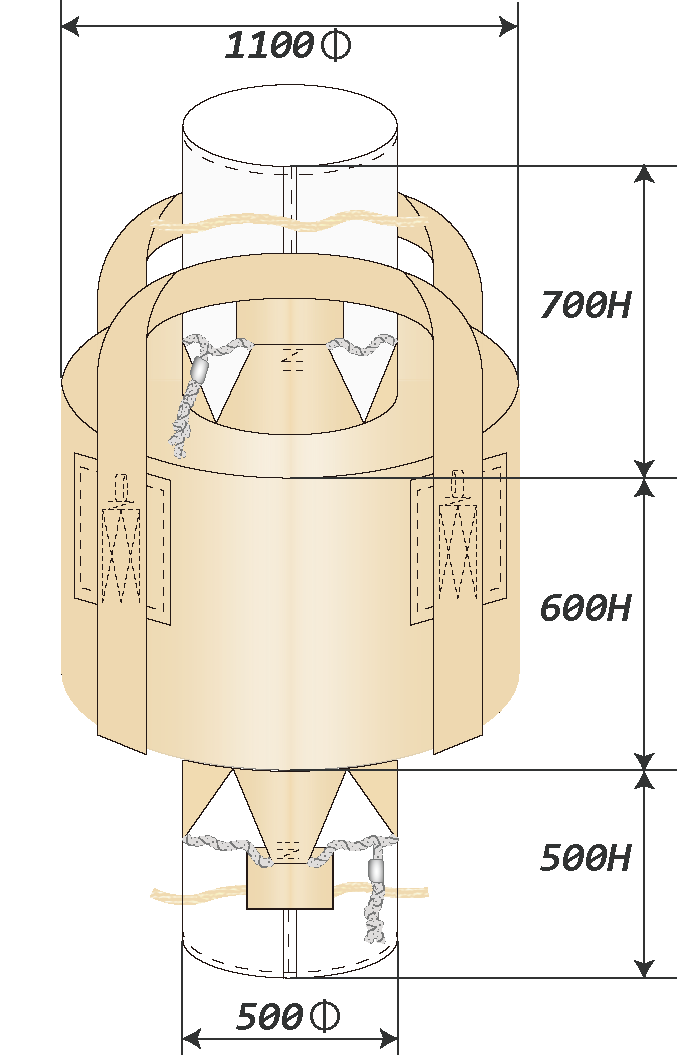 フレコンバッグ WJ-855-OLTH